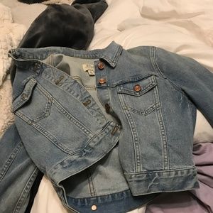 J Crew Cropped Denim Jacket